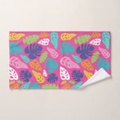 Motif Feuille d'été de couleur vive (Serviette à main)