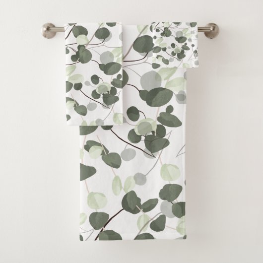 Motif feuille doux et frais Eucalyptus (En situation)