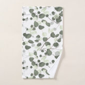 Motif feuille doux et frais Eucalyptus (Serviette à main)