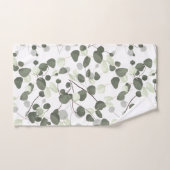 Motif feuille doux et frais Eucalyptus (Serviette à main)
