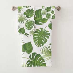 Motif Feuille élégant Green Tropical