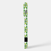 Motif feuille, Feuilles verts, votre nom (Côté gauche)