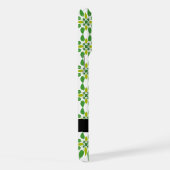 Motif feuille, Feuilles verts, votre nom (Côté droit)
