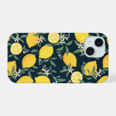 Motif feuille jaune citron (Verso Horizontal)