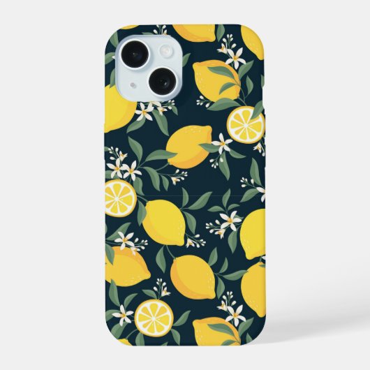 Motif feuille jaune citron (Verso)