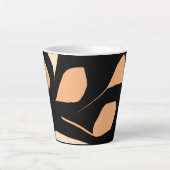 motif feuille Latte Mug (Devant)