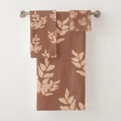 Motif feuille ligne Vintage Feuille Brown (En situation)