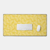 Motif Feuille moderne de moutarde jaune (Clavier et souris)