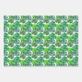 Motif Feuille moderne Green Palm (Devant 3)