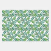 Motif Feuille moderne Green Palm (Devant)