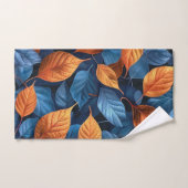 Motif feuille multicolore (Serviette à main)