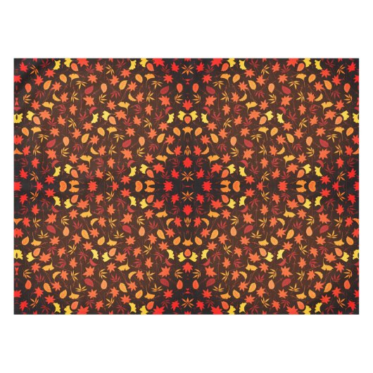 Motif Feuille nappe automne (Devant (Horizontal))