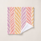 Motif Feuille Palm coloré (Gant de toilette)