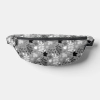 Motif Feuille tombé Monochrome sur Grey