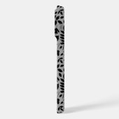 Motif Feuille tombé noir sur gris (Côté gauche)