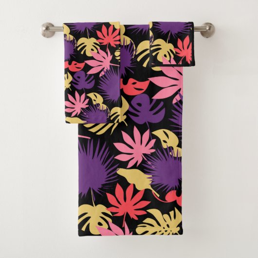 Motif feuille tropical sans couture (En situation)
