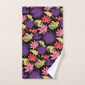 Motif feuille tropical sans couture (Serviette à main)