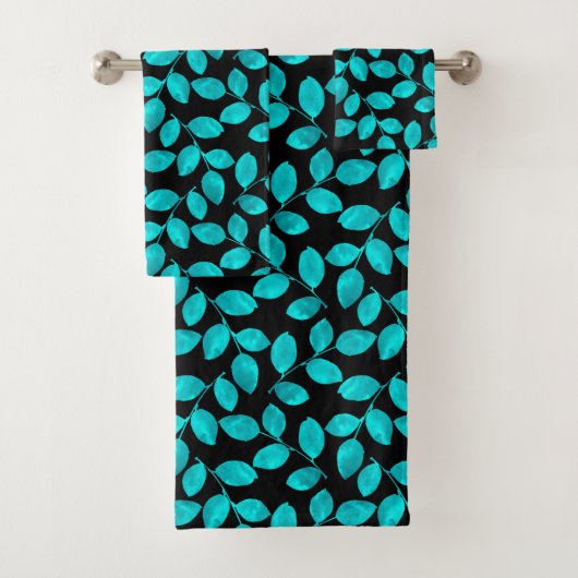 Motif Feuille turquoise (En situation)