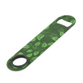 Motif Feuille vert aquarelle (Devant angulaire)