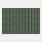 Motif Feuilles d'Arbre de Forêt Vert Marron Ocre H (Devant 3)