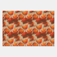 Motif Feuilles d'automne Abstraites