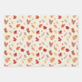 Motif Feuilles d'Automne Rose  (Devant 3)