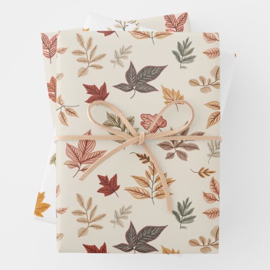Motif Feuilles d'Automne Rose  (En situation)