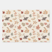 Motif Feuilles d'Automne Rose  (Devant)