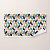 Motif Feuilles de Retro Mod (Serviette à main)