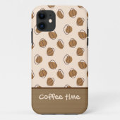 Motif Fèves de café coque iphone (Dos)