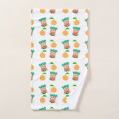 motif fille de kawaii anime (Serviette à main)