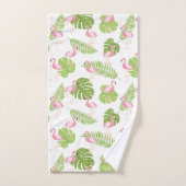 Motif flamant rose pâle (Serviette à main)