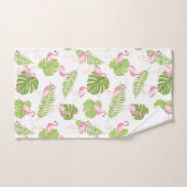 Motif flamant rose pâle (Serviette à main)