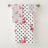 Motif flamant rose pois (En situation)