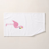 Motif Flamants roses amusants (Serviette à main)