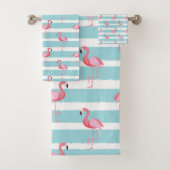 Motif Flamingo rose en bande (En situation)