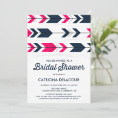 Motif Flèches Aztec | Invitation de douche nuptial (Debout devant)