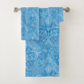 motif Fleur-de-lis - bleu ciel doux (En situation)