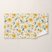 Motif Fleur de marguerite jaune (Serviette à main)