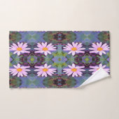 Motif Fleur de marmite rose rétro (Serviette à main)