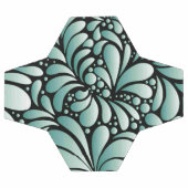 Motif Fleur désirable en Minty Green (Plat)