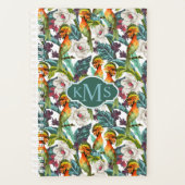 Motif Fleur Exotique Et Oiseau | Monogramme (Devant)