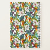 Motif Fleur Exotique Et Oiseau | Monogramme (Dos)