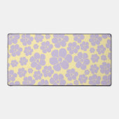 Motif Fleur - Pastel Jaune et Violet (Recto)
