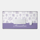 Motif Fleur Pourpre Nom Personnalisé (Clavier et souris)
