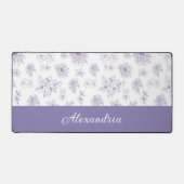 Motif Fleur Pourpre Nom Personnalisé (Recto)