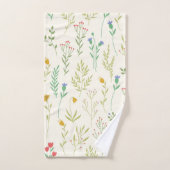 Motif Fleur Printemps Floral (Serviette à main)