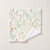 Motif Fleur Printemps Floral (Gant de toilette)