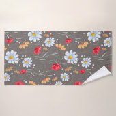 Motif Fleur sauvage (Serviette de bain)