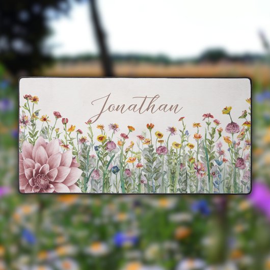 Motif Fleur sauvage aquarelle